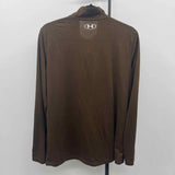 Under Armour Men's Size S Brown Solid Long Sleeve Shirt