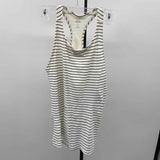 DSG Women's Size L White Stripe Swimsuit - 2 Piece