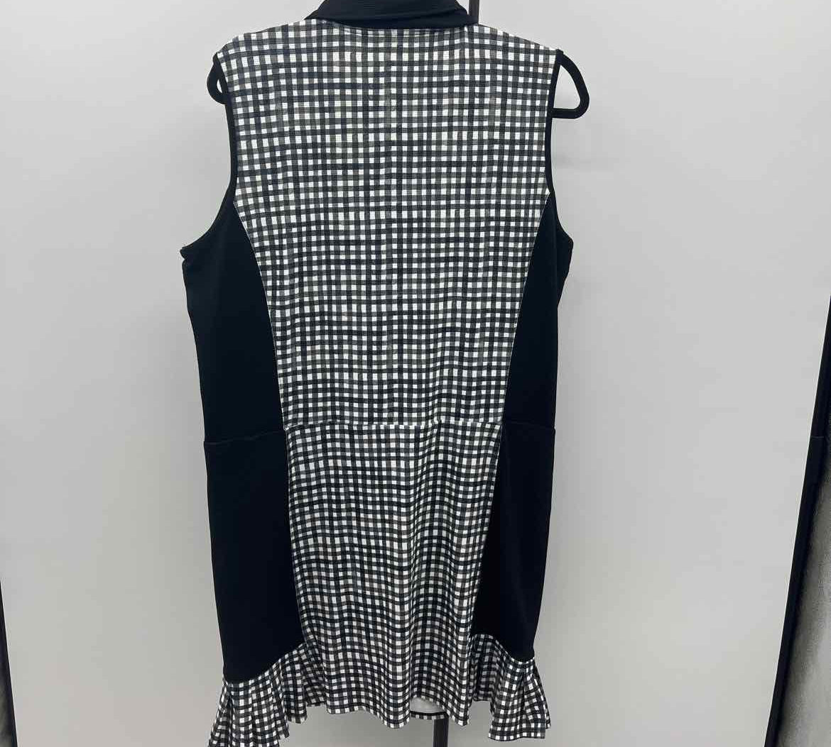 Stelk Parker Women's Size 16 Black Gingham Dress