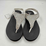 Skechers Women's Shoe Size 7 White Beaded Sandals