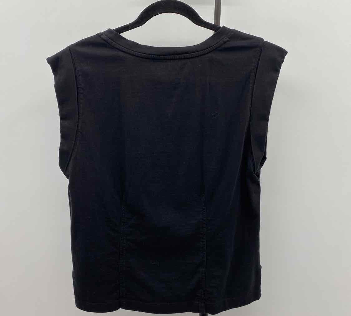 Loft Women's Size XL Black Solid Sleeveless Shirt