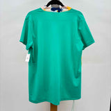 Swingdish Women's Size XL Green Abstract Short Sleeve Shirt