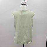 Carlisle Women's Size L Green Solid Sleeveless Shirt