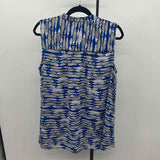 Alfani Women's Size L Blue Fish Sleeveless Shirt
