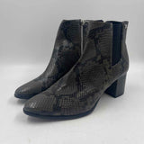 Calvin Klein Women's Shoe Size 8.5 Charcoal Snakeskin Boots
