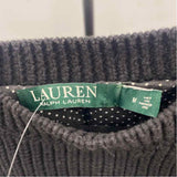 Ralph Lauren Women's Size M Black dotted Sweater