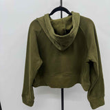 Micoson Women's Size M Green Solid Sweatshirt