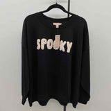 Philosophy Women's Size 3X Black Halloween Long Sleeve Shirt