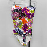 Anne Cole Women's Size 12 Multi-Color Floral Swimsuit - 1 Piece