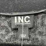 Inc Women's Size L Charcoal Animal Print Cardigan