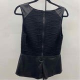 Sanctuary Women's Size M Black Textured Sleeveless Shirt