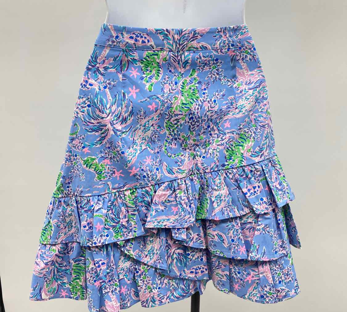 Lilly Pulitzer Women's Size 4 Lavender Abstract Skirt