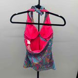 Sunsets Women's Size M Aqua Paisley Swimsuit - Separate