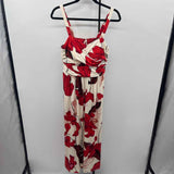 Soma Women's Size 14 Red Floral Dress