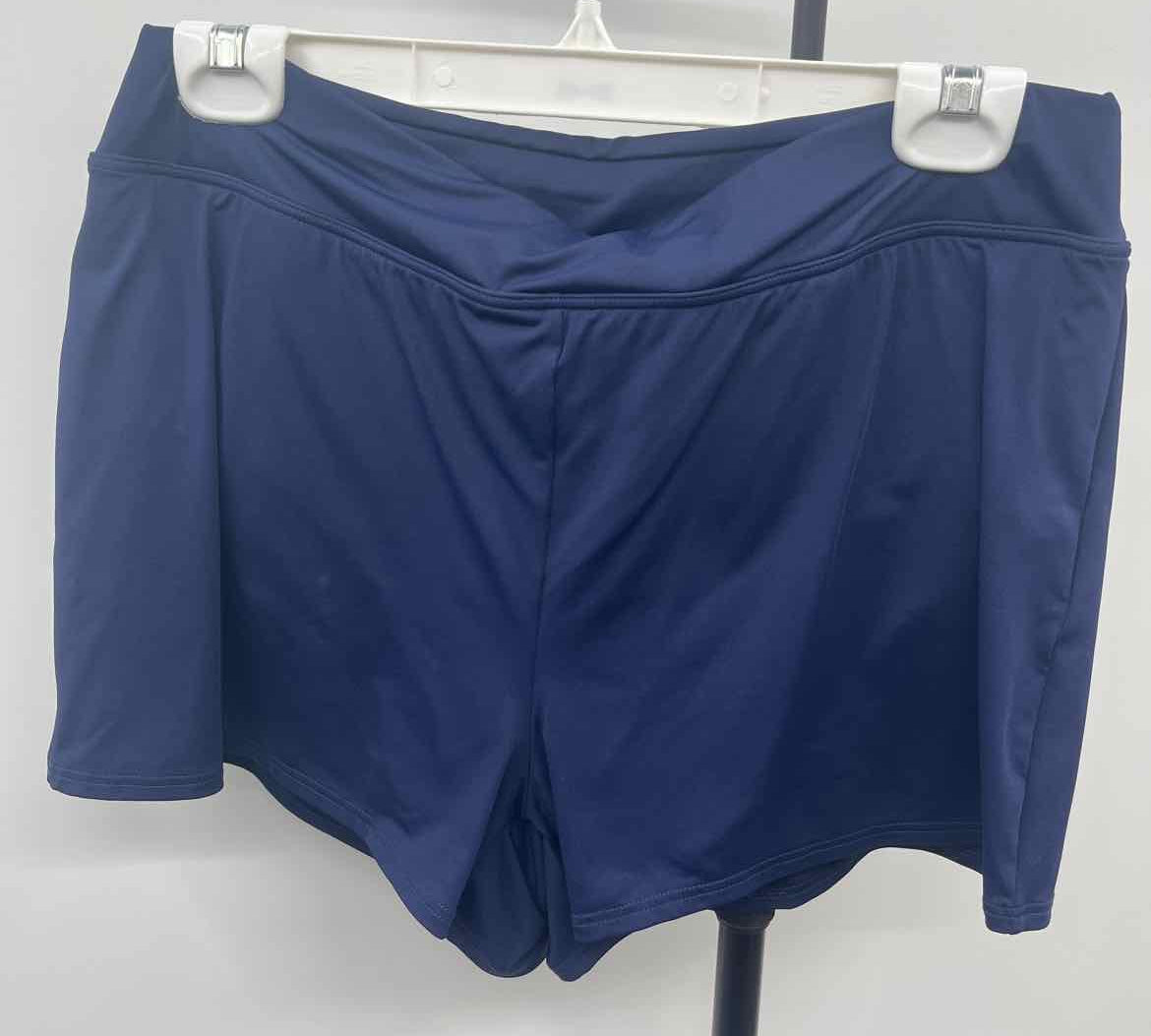 Lands End Women's Size 10 Navy Solid Swimsuit - Separate