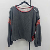 Natural life Women's Size L/XL Charcoal Solid Sweatshirt