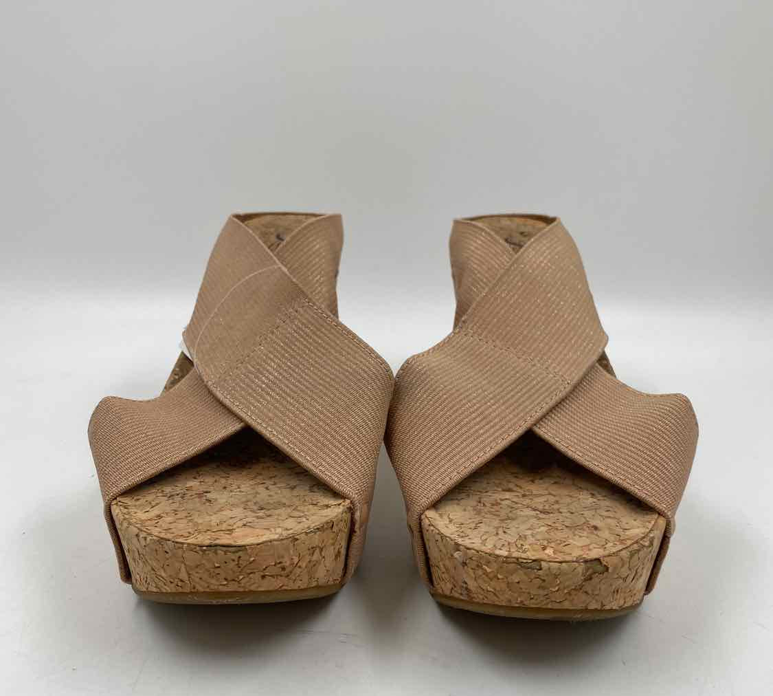 Lucky Brand Women's Shoe Size 7 Tan Shimmer Wedges