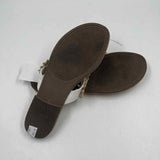 Kate Park Women's Shoe Size 6.5 White Floral Sandals