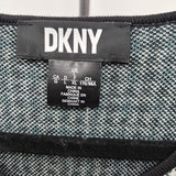 DKNY Women's Size 14 Black Houndstooth Dress