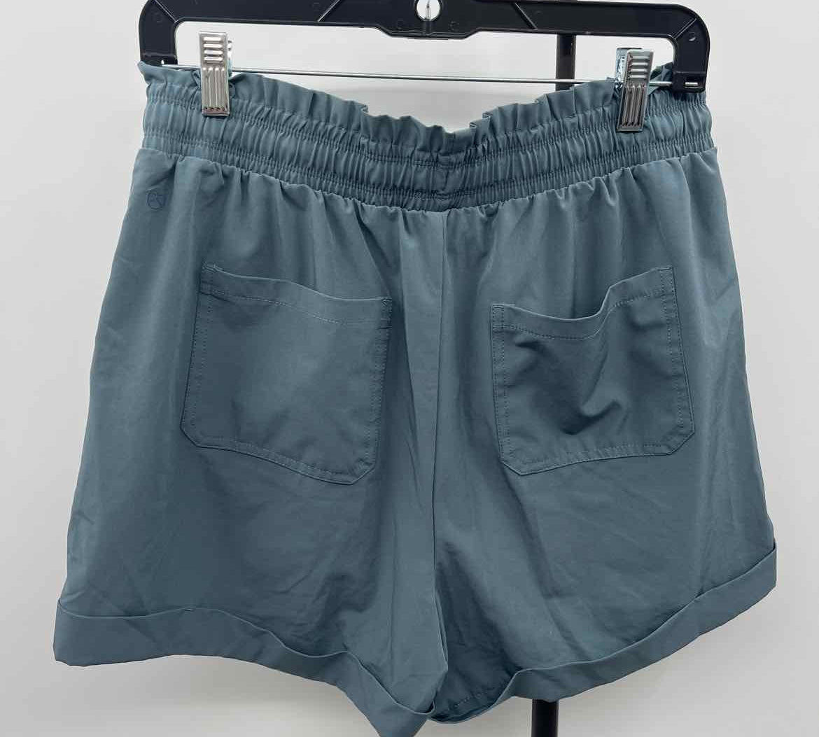 Danskin Women's Size 10 Green Gray Solid Shorts