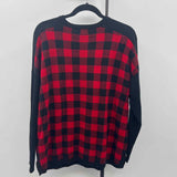 Chaps Women's Size L Black Checkered Sweater