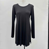 Eileen Fisher Women's Size XS Black Solid Long Sleeve Shirt