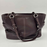 Coach Women's Brown Luxe pebbled Purse