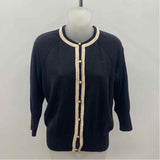 St. John Women's Size S Navy Solid Cardigan