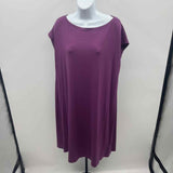 Eileen Fisher Women's Size 14 Purple Solid Dress