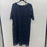 Nina Leonard Women's Size 20 Navy Lace Dress