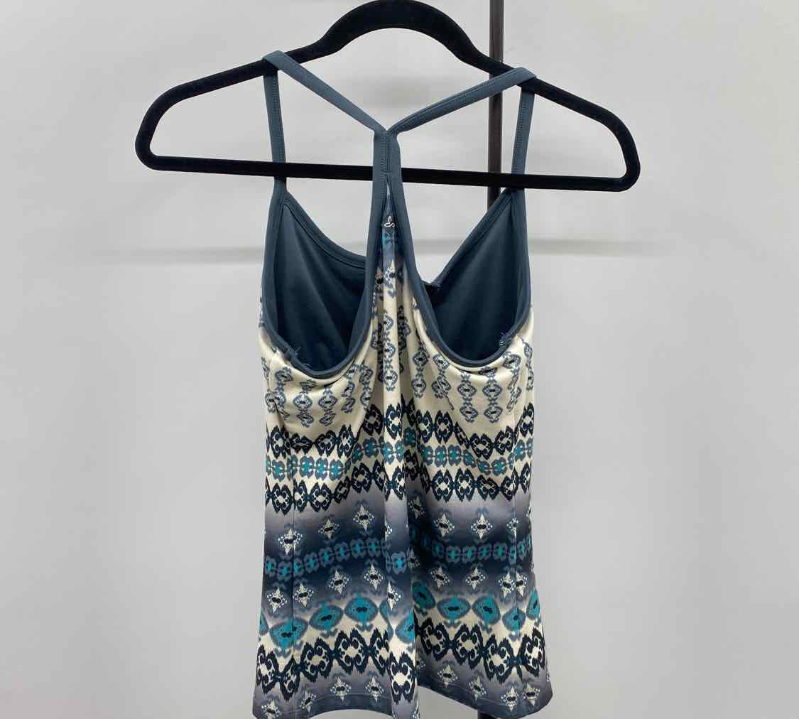 Prana Women's Size M Charcoal Abstract Tank