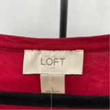 Loft Women's Size L Red Sequins Sleeveless Shirt