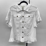 Multiples Women's Size M White Solid Jacket