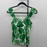 White House Black Market Women's Size XS Green Leaf Tank