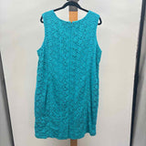 Talbots Women's Size 18W Turquoise Lace Dress