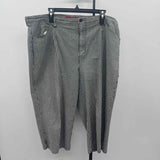 Gloria Vanderbilt Women's Size 22W Black Gingham Capris