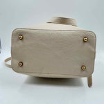Bottom VALENTINA FIORE Leather & Woven Straw Shoulder Tote w/Optional Crossbody Strap