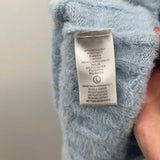 Cyrus Women's Size L Light Blue Textured Cardigan