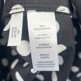 Karl Lagerfeld Women's Size L Black dotted Long Sleeve Shirt