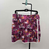 Coral Bay Women's Size 14 Magenta Abstract Skirt