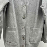 Inc Women's Size L Gray Rhinestones Cardigan