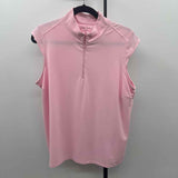 Stelk Parker Women's Size L Pink Solid Sleeveless Shirt