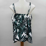 Island Waves Women's Size 3X Green Leaves Misc. Swimwear