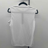 TRR Women's Size M White Solid Sleeveless Shirt