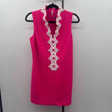 Vince Camuto Women's Size 8 Hot Pink Textured Dress