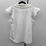 Tek Gear Women's Size M White Solid Short Sleeve Shirt