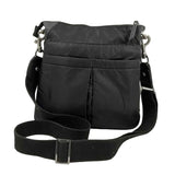 CHICO'S Black Nylon Crossbody w/Zip Pockets & Adjustable Strap