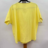 Pure Jill Women's Size S Yellow Solid Short Sleeve Shirt
