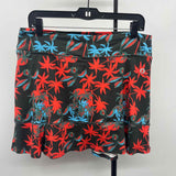 Dona Jo Women's Size 16 Charcoal Palm Trees Skirt
