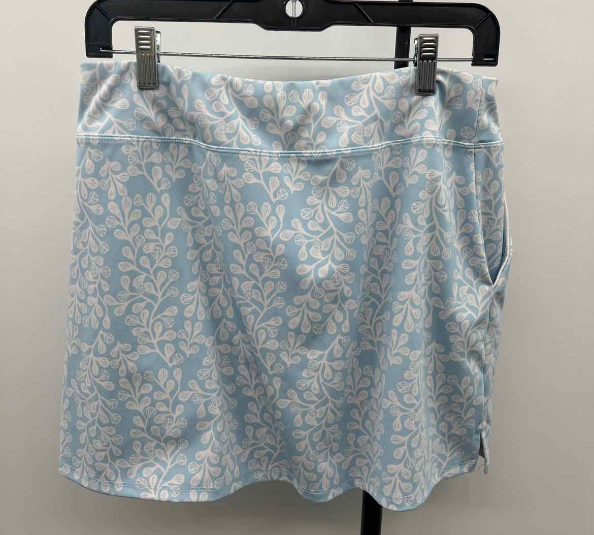 Sigrid Olsen Women's Size 14 Light Blue Floral Skirt